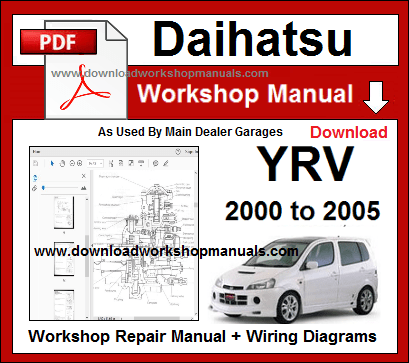 Daihatsu YRV Service Repair Workshop Manual